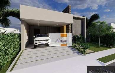 Imagem: A casa possui 3 Dormitórios, 3 Banheiros, 4 Vagas na garagem