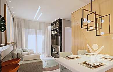 Imagem: O apartamento possui 2 Dormitórios, 1 Banheiro, 1 Vaga na garagem