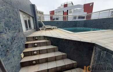 Imagem: O apartamento na cobertura possui 3 Dormitórios, 5 Banheiros