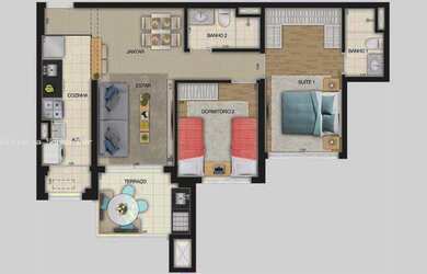 Imagem 8: Apartamento para Venda em Osasco, Centro, 2 dormitórios, 1 suíte, 2...