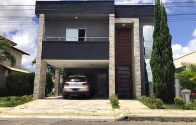 Imagem: A casa em condomínio possui 4 Dormitórios, 4 Banheiros, 5