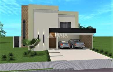 Imagem: A casa em condomínio possui 4 Dormitórios, 5 Banheiros, 4