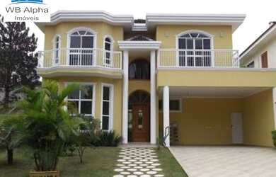 Imagem: A casa em condomínio possui 4 Dormitórios, 5 Banheiros, 4