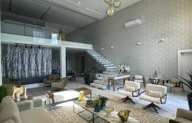 Imagem: A casa em condomínio possui 4 Dormitórios, 5 Banheiros, 3