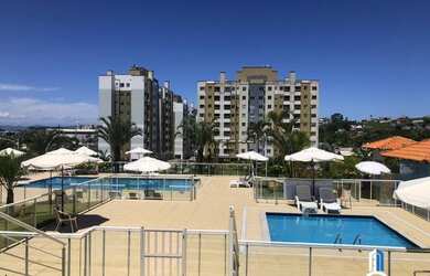 Imagem: O apartamento possui 2 Dormitórios, 1 Banheiro, 1 Vaga na garagem