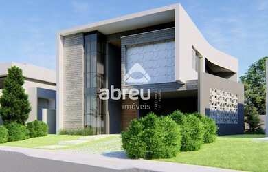 Imagem: A casa em condomínio possui 4 Dormitórios, 5 Banheiros, 4