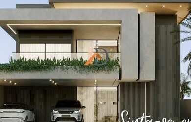 Imagem: A casa em condomínio possui 4 Dormitórios, 5 Banheiros, 4