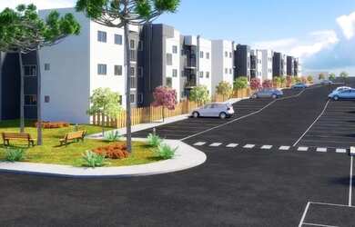 Imagem: O apartamento possui 3 Dormitórios, 1 Banheiro, 1 Vaga na garagem