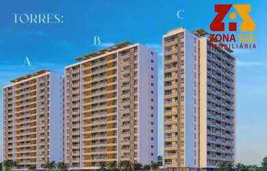 Imagem: O apartamento possui 2 Dormitórios, 2 Banheiros, 1 Vaga na