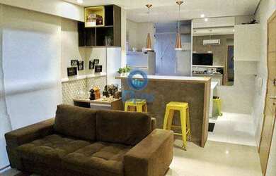 Imagem: O apartamento possui 1 Dormitório, 1 Banheiro, 2 Vagas na garagem