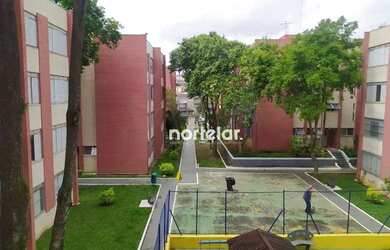 Imagem: O apartamento possui 2 Dormitórios, 1 Banheiro, 1 Vaga na garagem