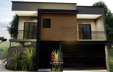 Imagem: A casa possui 3 Dormitórios, 3 Banheiros, 2 Vagas na garagem