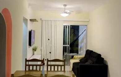 Imagem 1: GUARUJÁ Temporada. Churrasqueira, Varanda, 1 Vaga na garageme2 Dormitórios