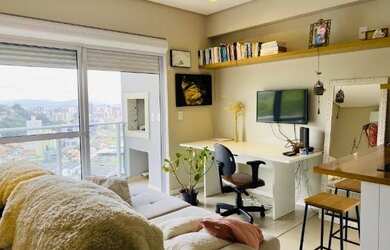 Imagem: O studio possui 1 Dormitório, 1 Banheiro, 1 Vaga na garagem