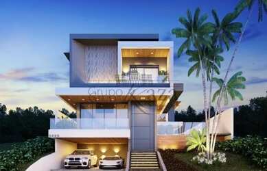 Imagem: A casa em condomínio possui 4 Dormitórios, 5 Banheiros, 2