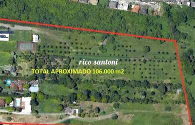 Imagem: O terreno possui 106.000m² de Área e está localizado em
