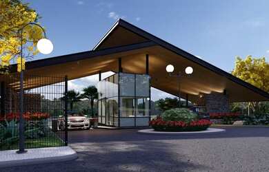 Imagem: A chácara possui 700m² de Área, Imóvel novo, Churrasqueira