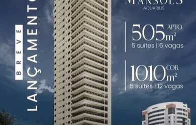 Imagem: O apartamento possui 5 Dormitórios, 5 Banheiros, 5 Vagas na