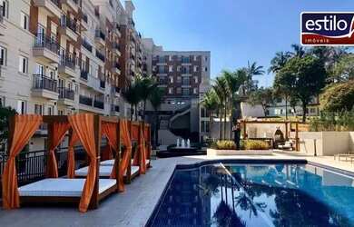 Imagem: O apartamento possui 1 Dormitório, 1 Banheiro, 1 Vaga na garagem