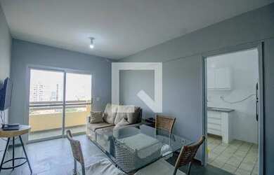 Imagem: O apartamento possui 1 Dormitório, 1 Banheiro, 1 Vaga na garagem