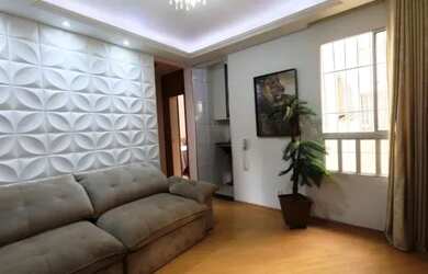 Imagem: O apartamento possui 2 Dormitórios, 1 Banheiro, 1 Vaga na garagem