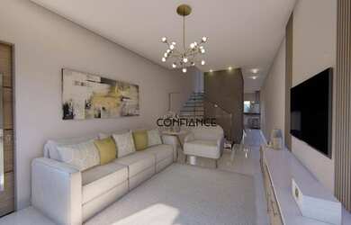 Imagem: A casa possui 2 Dormitórios, 3 Banheiros, 2 Vagas na garagem