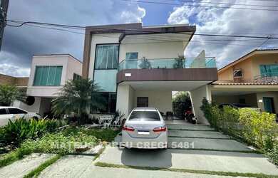 Imagem: A casa em condomínio possui 4 Dormitórios, 5 Banheiros, 4