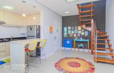 Imagem: O apartamento na cobertura possui 2 Dormitórios, 2 Banheiros