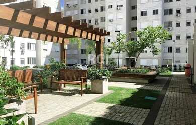 Imagem: O apartamento possui 2 Dormitórios, 1 Banheiro, 1 Vaga na garagem