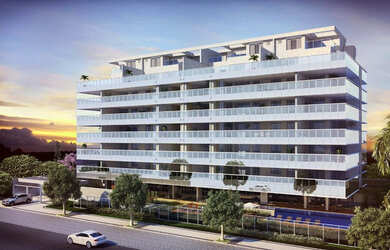 Imagem: O apartamento na cobertura possui 4 Dormitórios, 5 Banheiros