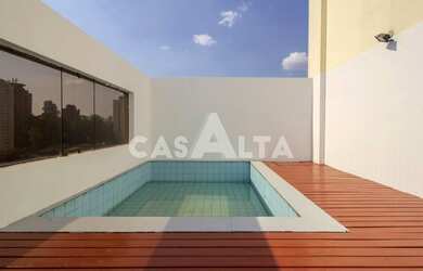 Imagem: O apartamento na cobertura possui 3 Dormitórios, 4 Banheiros