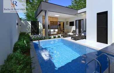 Imagem: A casa em condomínio possui 3 Dormitórios, 4 Banheiros, 4