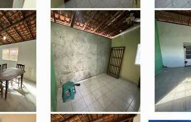 Imagem: A casa possui 3 Dormitórios, 1 Banheiro, 2 Vagas na garagem