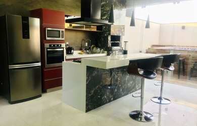 Imagem 4: Casa de condomínio térrea para venda tem 160 metros quadrados com 3...