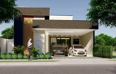 Imagem: A casa em condomínio possui 3 Dormitórios, 3 Banheiros, 2