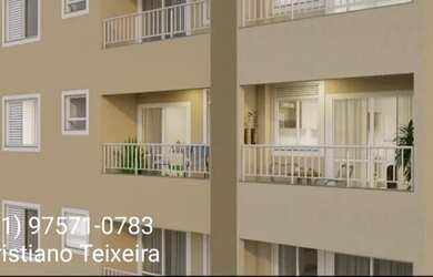 Imagem: O apartamento possui 2 Dormitórios, 1 Banheiro, 1 Vaga na garagem