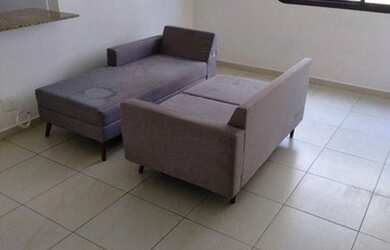 Imagem: O apartamento para alugar possui 1 Dormitório, 1 Banheiro e