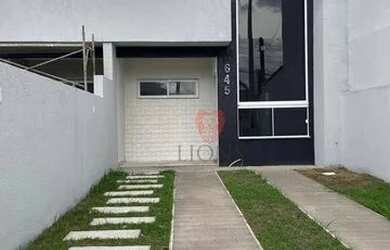 Imagem: A casa possui 2 Dormitórios, 2 Banheiros, 2 Vagas na garagem