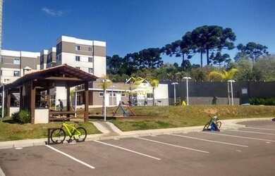 Imagem: O apartamento possui 2 Dormitórios, 1 Banheiro, 1 Vaga na garagem