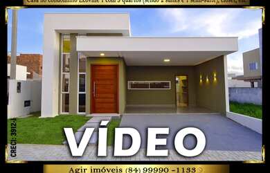 Imagem: A casa em condomínio possui 3 Dormitórios, 3 Banheiros, 120m²