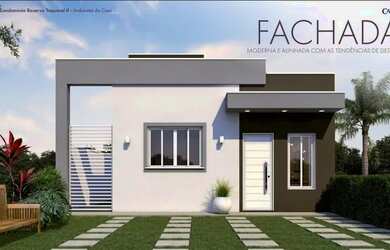 Imagem: A casa possui 3 Dormitórios, 2 Banheiros, 2 Vagas na garagem