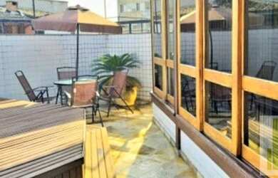 Imagem: O apartamento na cobertura possui 4 Dormitórios, 4 Banheiros