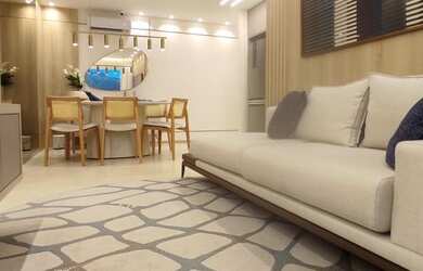 Imagem: O apartamento na cobertura possui 4 Dormitórios, 4 Banheiros