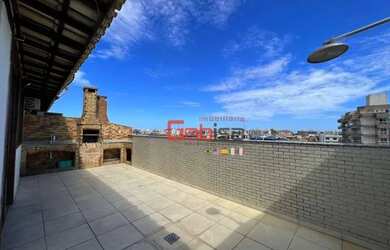 Imagem: O apartamento na cobertura possui 4 Dormitórios, 3 Banheiros