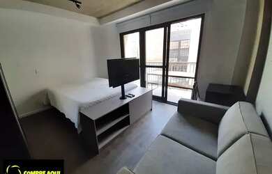 Imagem: O apartamento possui 1 Dormitório, 1 Banheiro, 30m² de Área