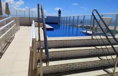 Imagem: O apartamento possui 1 Dormitório, 1 Banheiro, 1 Vaga na garagem