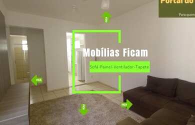 Imagem: O apartamento possui 2 Dormitórios, 1 Banheiro, 1 Vaga na garagem
