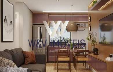 Imagem: O apartamento possui 2 Dormitórios, 1 Banheiro, 1 Vaga na garagem