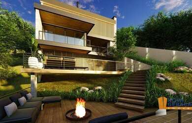 Imagem: A casa possui 3 Dormitórios, 3 Banheiros, 4 Vagas na garagem