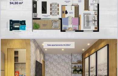 Imagem 4: Terraço Urban Orla 14. 113m² de Área, 2 Vagas na garageme3 Dormitórios